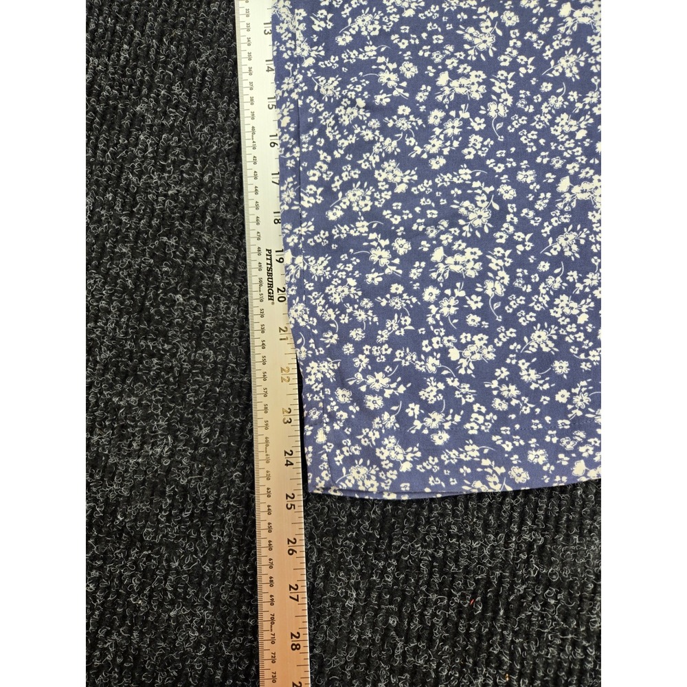 Jessica Simpson Blue Floral Viscose Elastic Waist Tapered Pants Womens Large - Picture 5 of 6